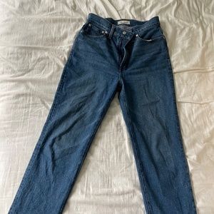 The perfect vintage straight leg jeans - madewell